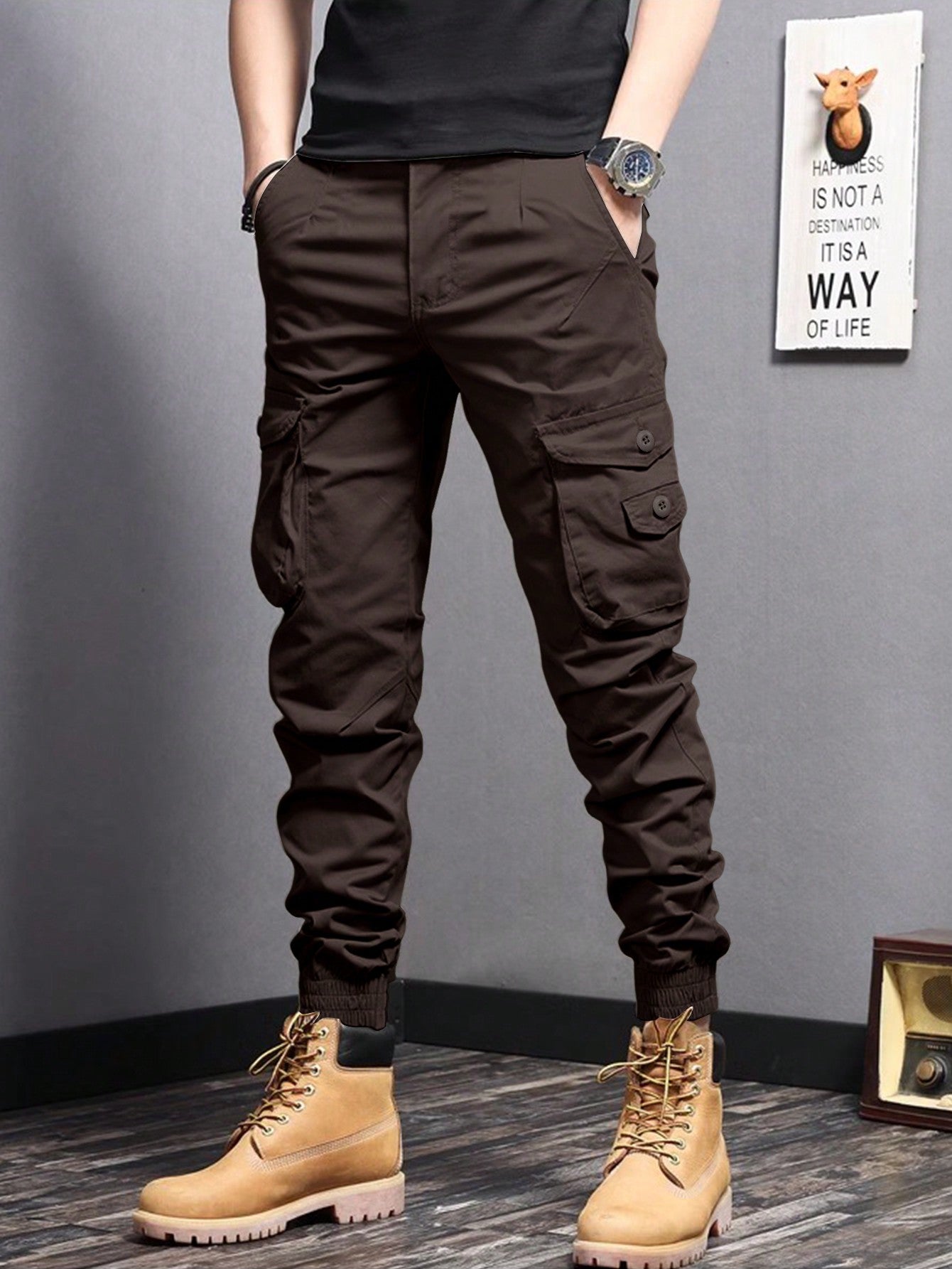 Manfinity EMRG Men's Workwear Tapered Pants